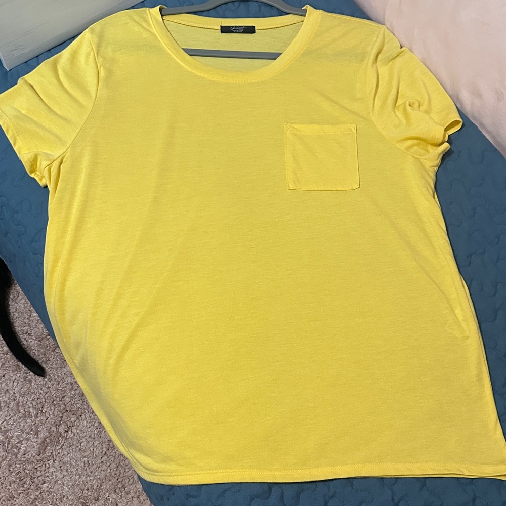 Yellow T-Shirt with Pocket Sz XL by Weekend Soul. Excellent condition.
